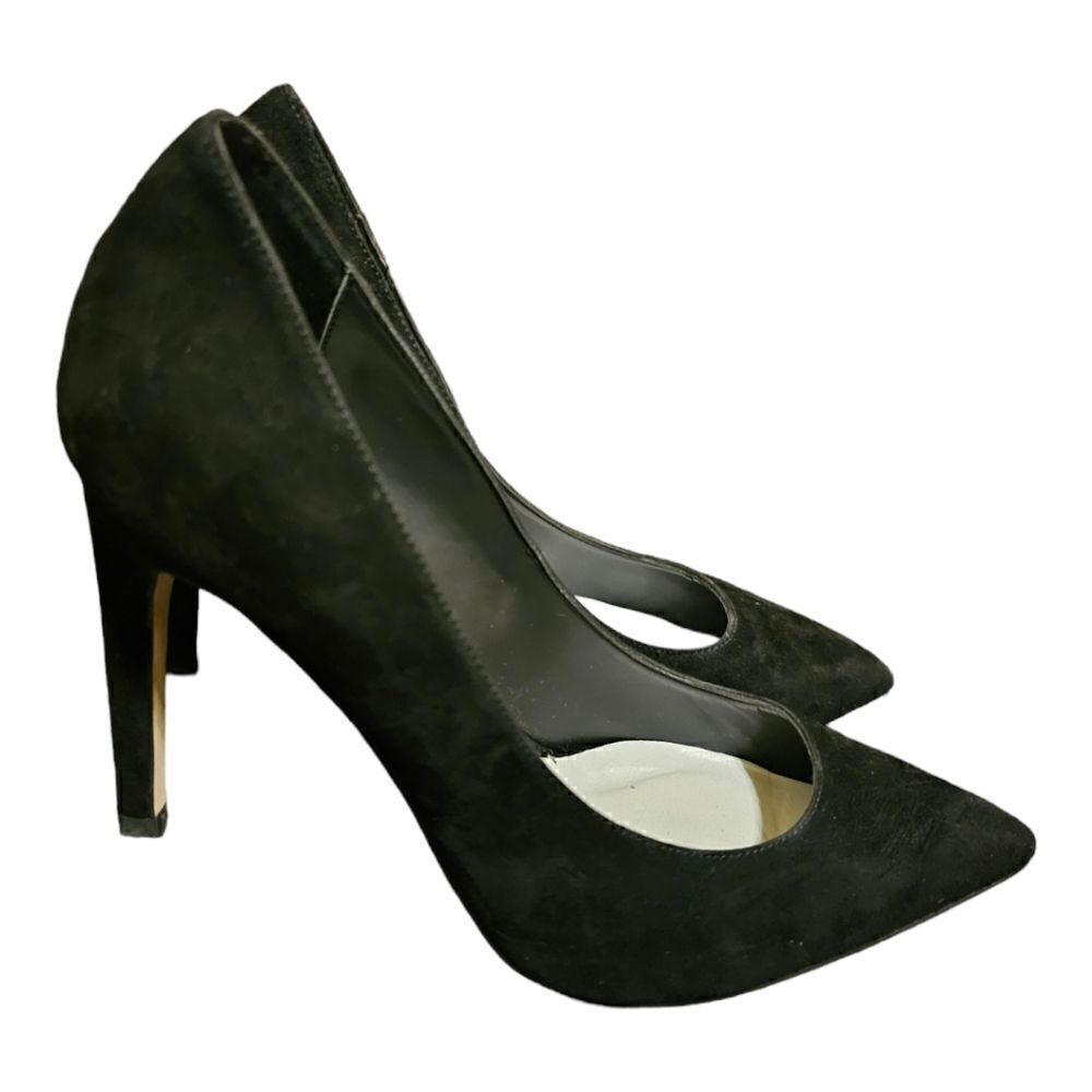 TOPSHOP "Glory" Black Suede 4" Heels - Size 37‎ / 6.5